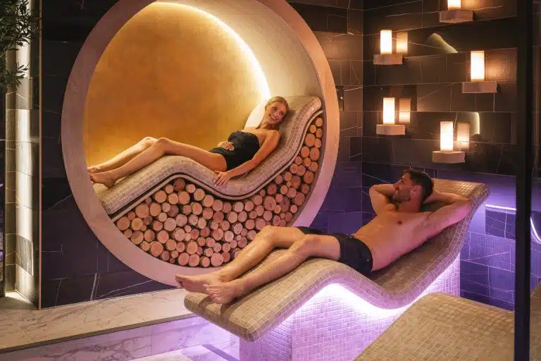 Johnstown House Hotel spa couple in relaxation suite
